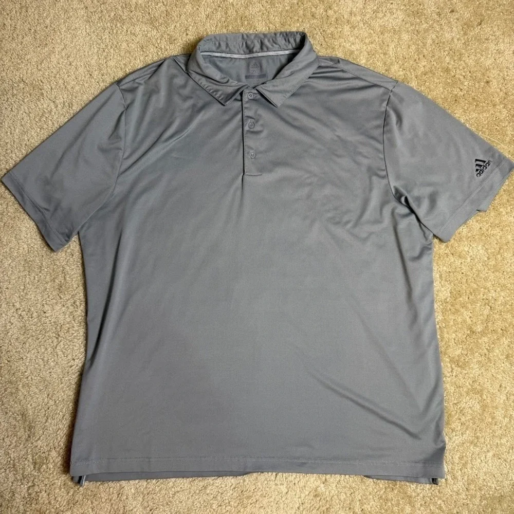 adidas Men’s Gray Performance Polo